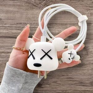 3D CARTOON IPHONE CHARGER CASE PROTECTOR
